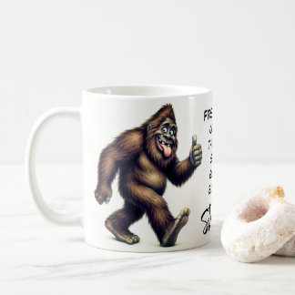 Glad Bigfoot Sasquatch Frukost Kaffe Kaffemugg