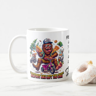 Glad Bigfoot Sasquatch Frukost Kaffe Kaffemugg