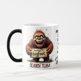 Glad Bigfoot Sasquatch sökgrupp Magisk Mugg