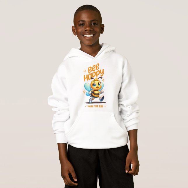 Glad Bihjältet Följ Din Svärm T Shirt (Hel framsida)