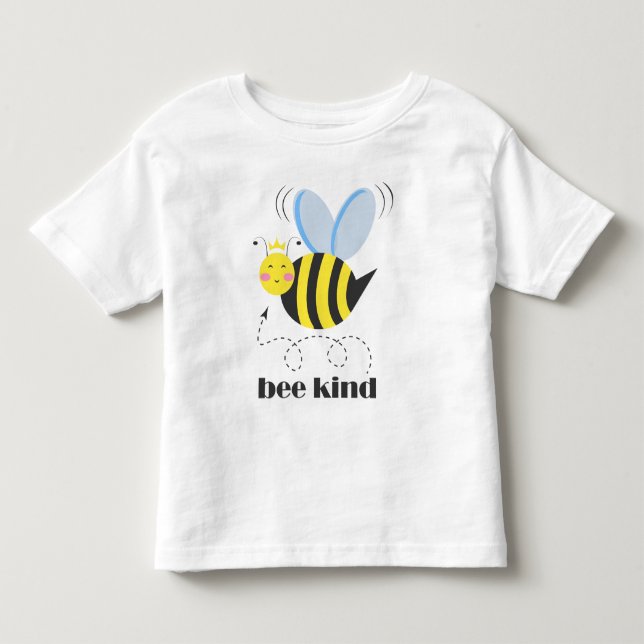 Glad bikunglighet med krona och slogan Var snäll m T Shirt (Framsida)