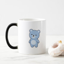 Glad Björn Minimal Kawaii Stil
