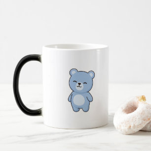 Glad Björn Minimal Kawaii Stil Magisk Mugg