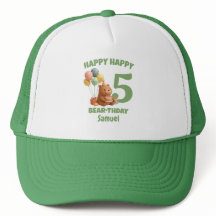 Glad BJÖRNdag Anpassad Capybara 5-årsdag
