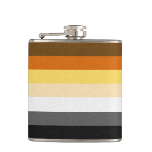 Glad björnprideflagga fickplunta