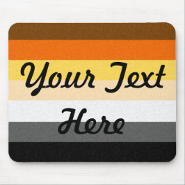 Glad björnprideflagga musmatta