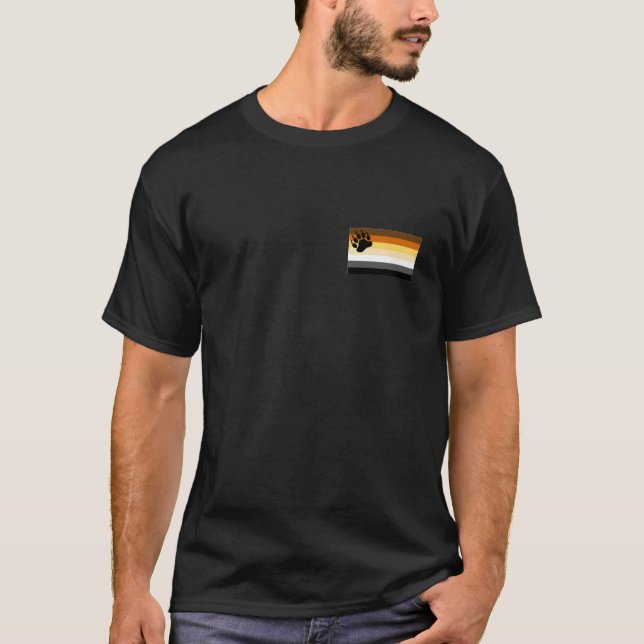 Glad björnprideflagga tee (Framsida)
