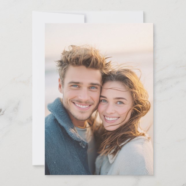 Glad Blå Ledig Foto Inbjudningar (Framsida)