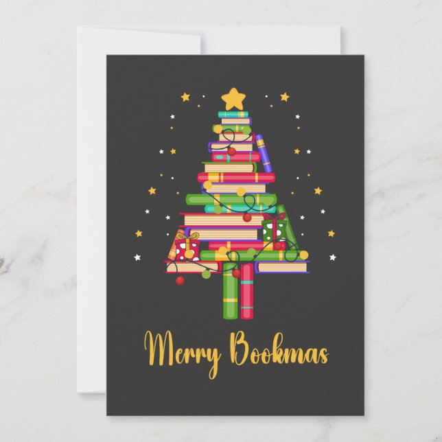 Glad Bookmas Inbjudningar (Framsida)