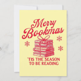 Glad Bookmas 'tis är säsongen för att läsa  Julkort