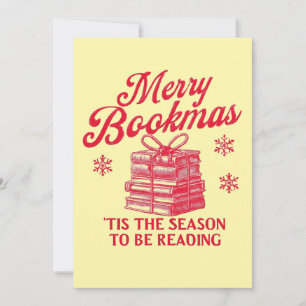 Glad Bookmas 'tis är säsongen för att läsa Julkort