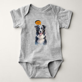Glad Border Collie i akvarell T Shirt