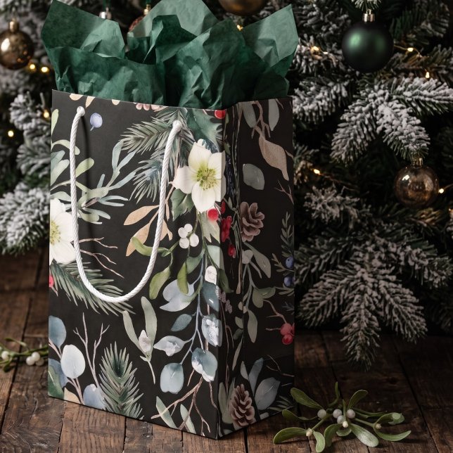 Glad botanisk jul Personlig (Joyful Botanical Christmas Personalized Small Gift Bag
by Ricaso. Perfect for holiday season gifts)