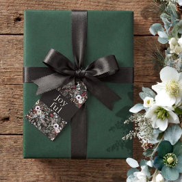 Glad botanisk jul  presentetikett