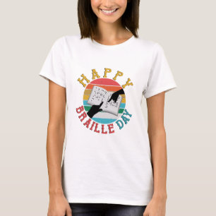 Glad Brailledag T Shirt