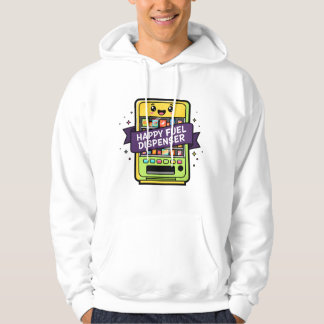Glad Bränsledispenser | Söt Vendingmaskin Snabbmat Hoodie