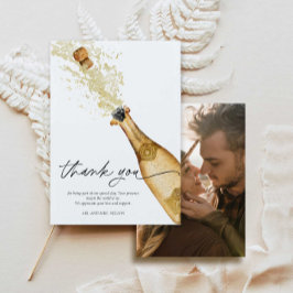 Glad bröllopspar engagement foto tackkort tack kort