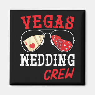 Glad Brud Brudgum Make Mann Och Hustru Vegas Bröll Magnet
