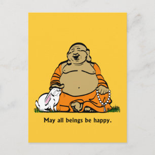 GLAD BUDDHA VYKORT