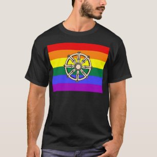 Glad buddistisk pride tee shirt