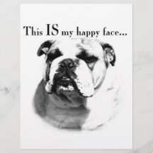Glad Bulldoggsansikte