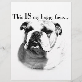 Glad Bulldoggsansikte