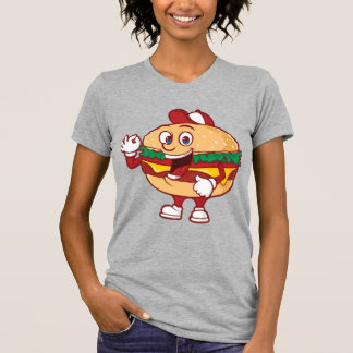 Glad Burger Seriemaskot Illustration T Shirt