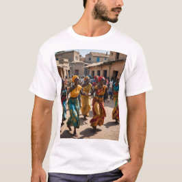 Glad bydans i en festlig by t shirt