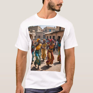 Glad bydans i en festlig by t shirt