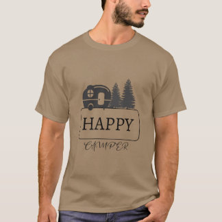 Glad Campare Camping ees vän T Shirt