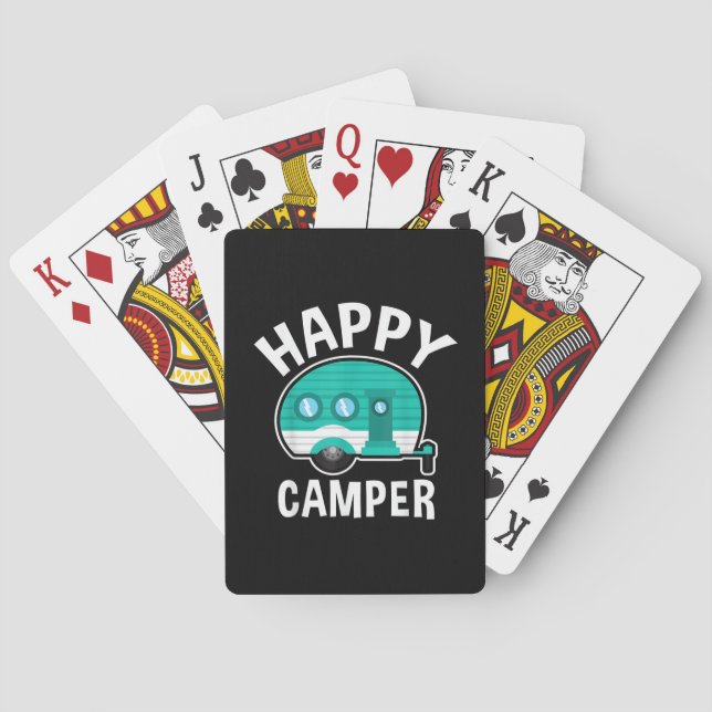 Glad Campare Campingbil Husbil Rolig Semester Casinokort (Baksidan)