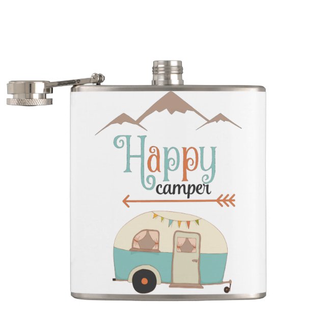 Glad Campare Cuten Retro Husbil Fickplunta (Öppnad)