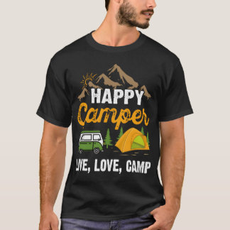 Glad Campare Lev Liv Lägring retro T Shirt