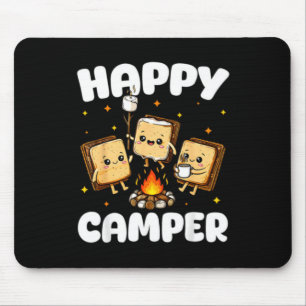 Glad Campare Marshmallow Rolig Camping Män Kvinnor Musmatta