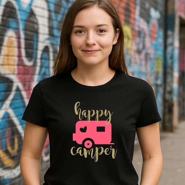 Glad Campare - Rosa Hjärtan Campare  T Shirt (Skapare uppladdad)