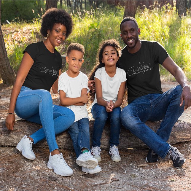 Glad Campare Siluett T Shirt (Happy Camper Silhouette T-Shirt)