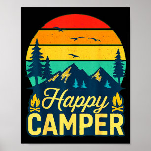 Glad campare vintage utomhusäventyr  poster