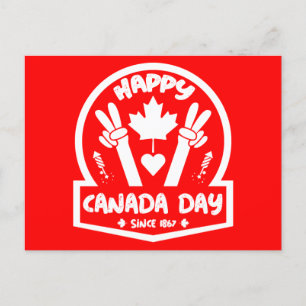 Glad Canada-dagen 1 juli Vykort