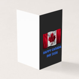 Glad Canada-dagen Välkomstkort Kort