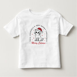 Glad Catmas jul söta katt önskningar T Shirt