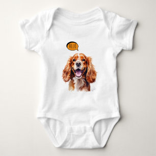 Glad Cavalier King Charles Spaniel i akvarell T Shirt