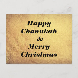Glad Chanukah & God Jul Semesterkort Helg Vykort