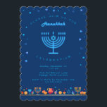 Glad Chanukka Vacker judisk högtid Inbjudningar<br><div class="desc">Glad Hanukkah-fest Invitation Vacker judisk högtidskort. Judisk högtid Chanukka bakgrund med traditionella Chanukka dekorationer symboler - trädreidlar (snurra), munkar, hanukkia menorah, ljus, Davidsstjärna och lysande ljus tapetmönster i guld. Hanukkah ljusfestival Event dekoration. Jerusalem, Israel. Inbjudningar & brevpapper > Inbjudningar & Annonser Design med textmall. Anpassa dem genom att lägga till...</div>