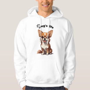 Glad Chihuahua � Söt design för hundälskare Hoodie