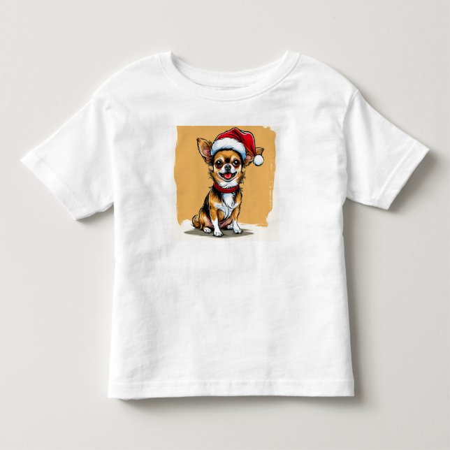 Glad Chihuahua T Shirt (Framsida)