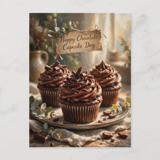 Glad chokladmuffinsdag vykort