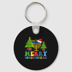 Glad Chrismukkah 2024 God Hanukkah Jul Sa Nyckelring