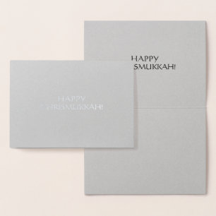 Glad Chrismukkah enkel minimalistisk elegant Folierat Kort