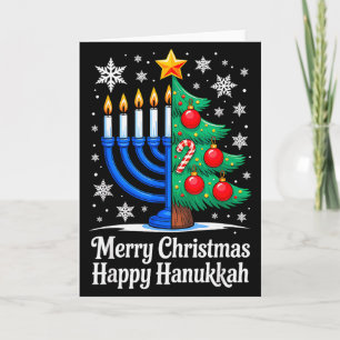 Glad Chrismukkah God Jul Hanukkah Matchande Kort