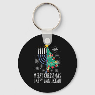 Glad Chrismukkah God Jul Hanukkah Nyckelring